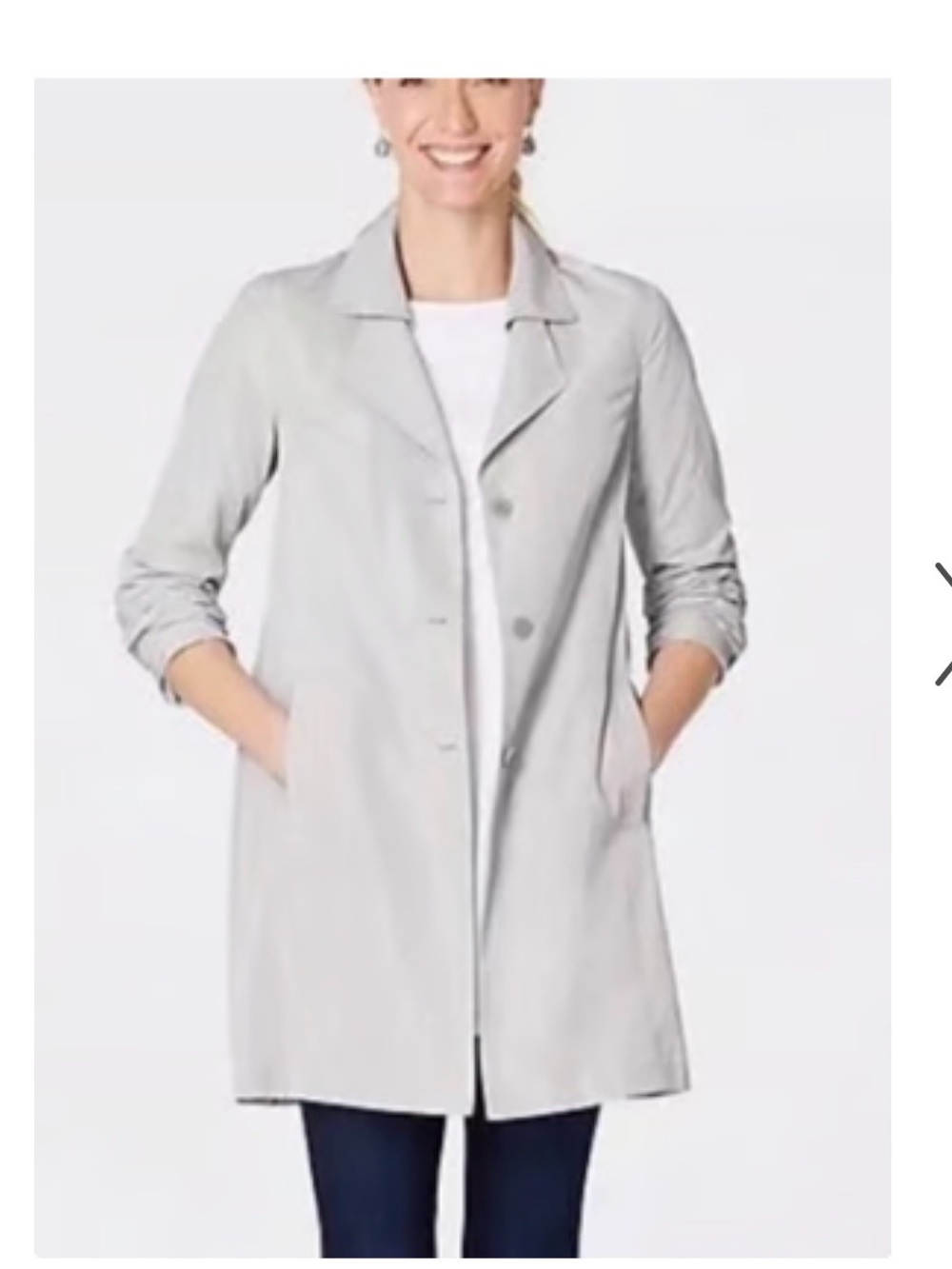 J.JILL LIGHTWEIGHT TRENCH COAT 4X